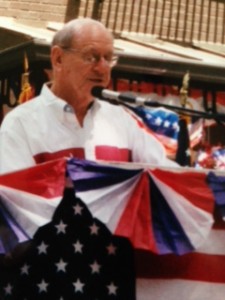 Henry Arnold reading the Declaration, 2001