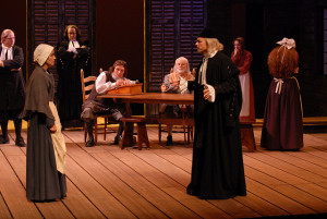 Jenny Littleton as Elizabeth Proctor and Chip Arnold as Governor Danforth