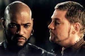 Laurence Fishburne as Othello and Kenneth Branagh as Iago