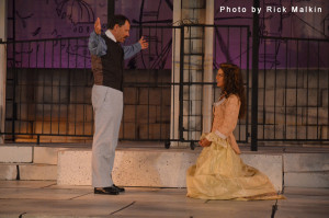 hip Arnold as Lord Capulet and Emily Landham as Juliet