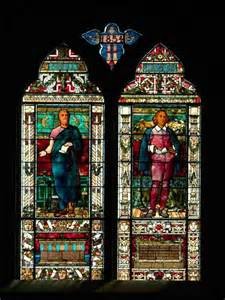 Stain Glass images of Sophocles and Shakespeare